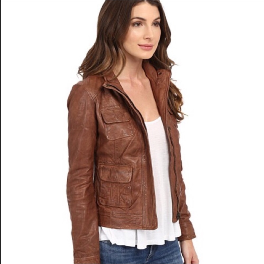 SALE Lucky Brand "derby" leather jacket